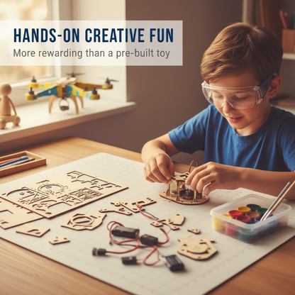 🎁DIY Wooden Drone Building Kit