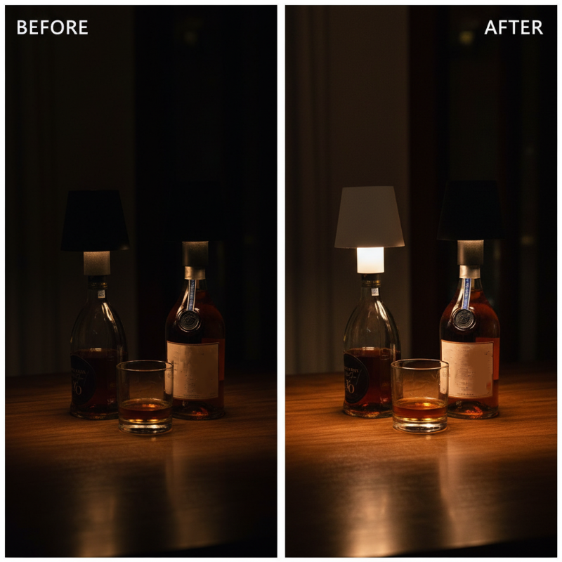 Rechargeable LED Bottle Lamp