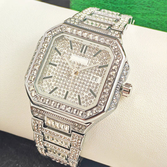 ✨Luxury Square Rhinestone Watch – Elegant Sparkle for Every Occasion