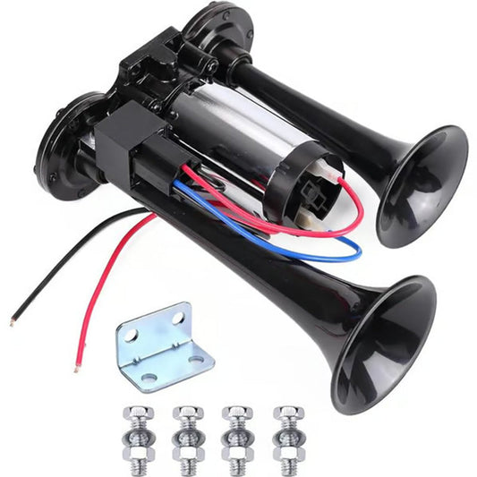 🔊Train Air Horn 120dB – Fits Trucks, Cars & Boats | 12V/24V, Waterproof & Tool-Free Install 🚛