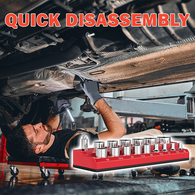 Precision magnetic socket holder set