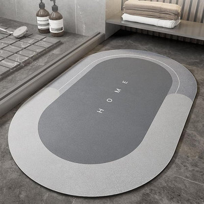 Diatomite Bath Mat, Water Absorbent Mat, 1 Count Non-slip Quick Drying Bathroom Mat, Soft Comfortable Bathroom Rug, Bathroom Accessories for Home Bathroom