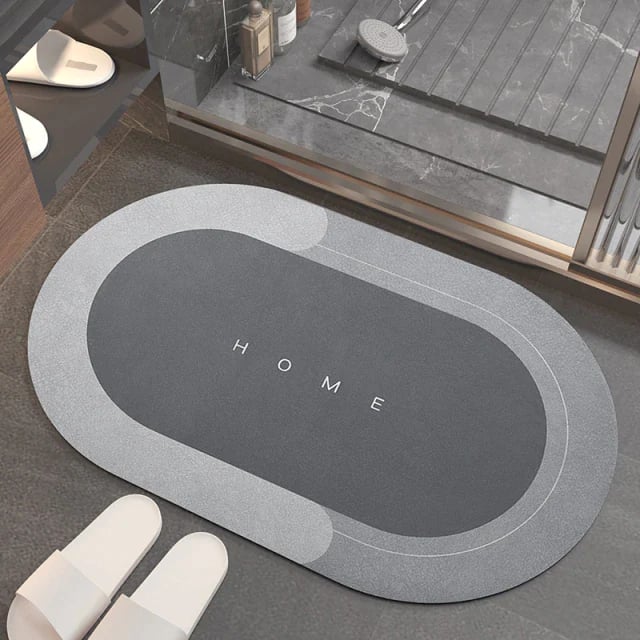 Diatomite Bath Mat, Water Absorbent Mat, 1 Count Non-slip Quick Drying Bathroom Mat, Soft Comfortable Bathroom Rug, Bathroom Accessories for Home Bathroom