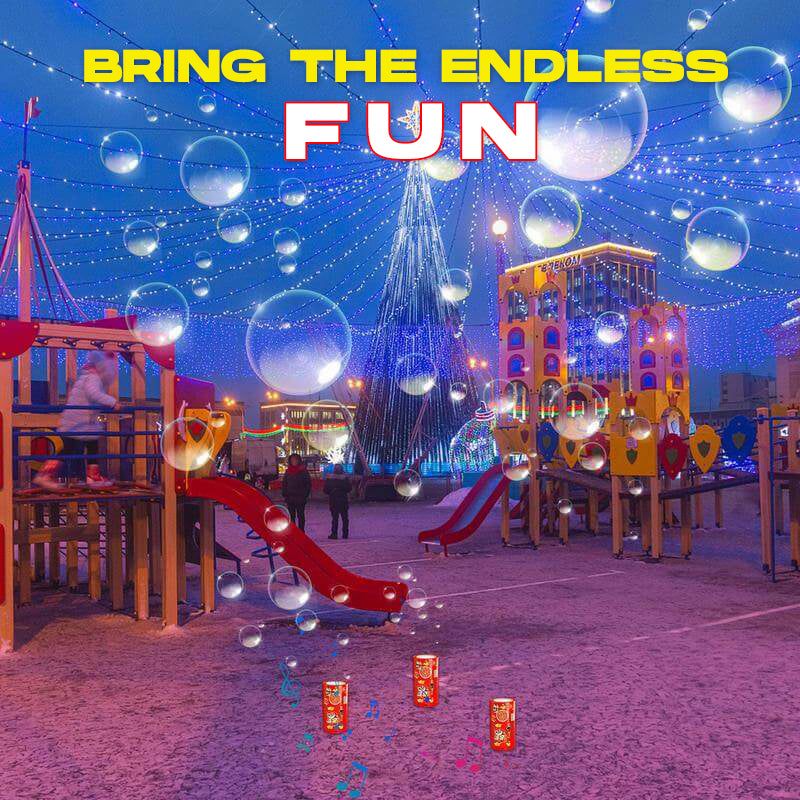 💥New Year Gift Fireworks Bubble Machine