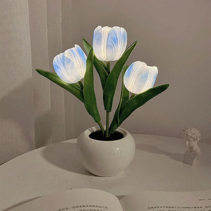 🔥LED Tulip Night Light Flower Table Lamp🌷