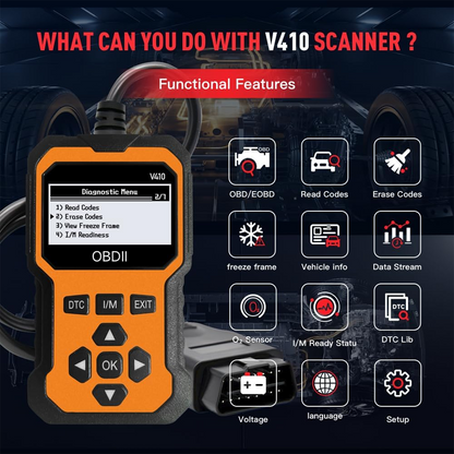 ⚡Plug it in and scan! Professional-grade OBD2 diagnostic tool.  Even beginners can easily maintain their vehicles.