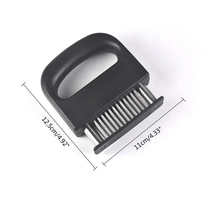 Meat Tenderizer with 48 Stainless Steel Blades – Tenderize in Seconds, Dishwasher-Safe & Safe Storage Cover Included!