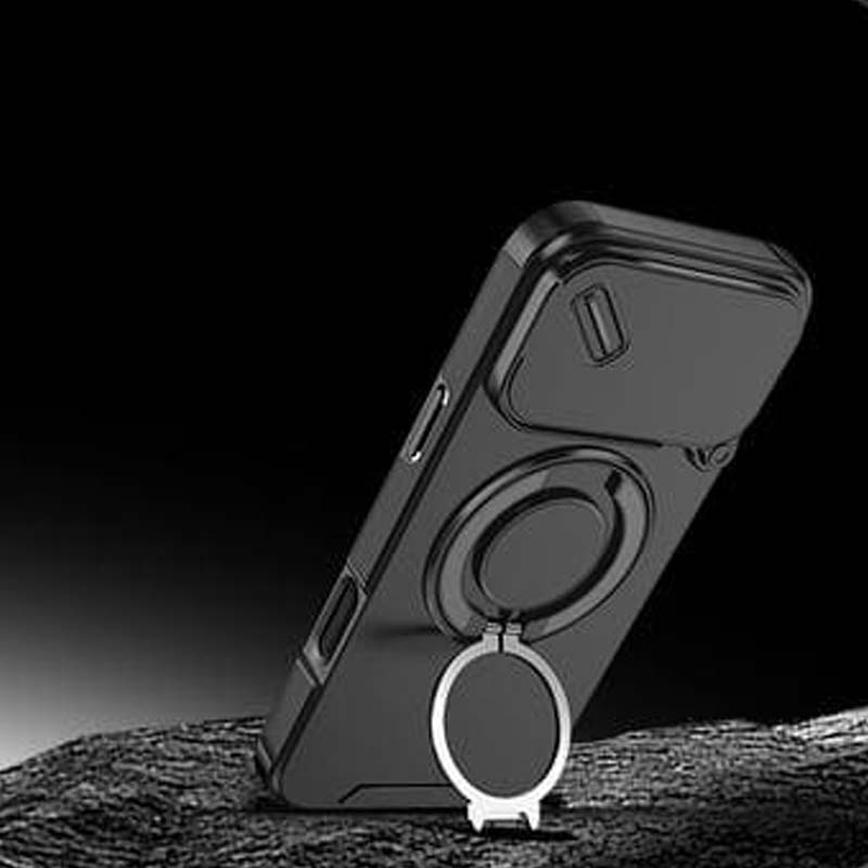 Magnetic Phone Case with Ring Stand For iPhone