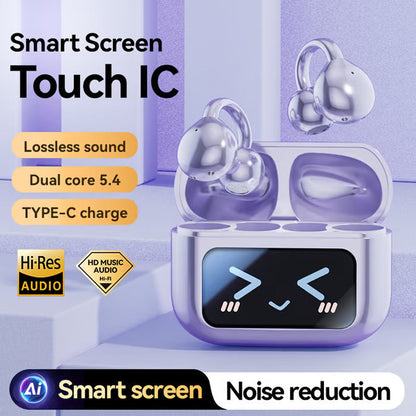 🎧Bone Conduction Wireless Bluetooth Ear Clip Earphones with Touch Screen