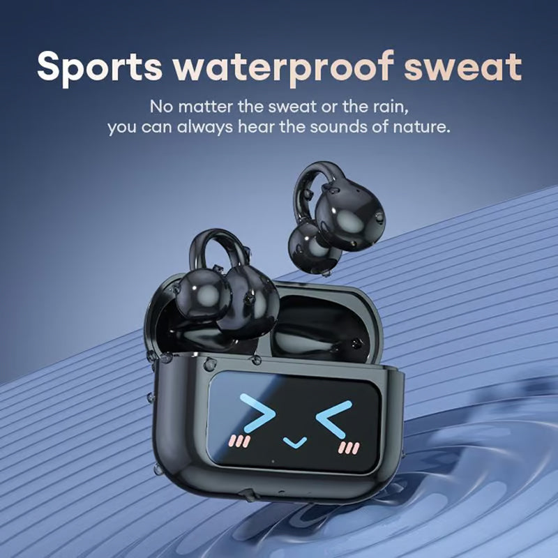 🎧Bone Conduction Wireless Bluetooth Ear Clip Earphones with Touch Screen