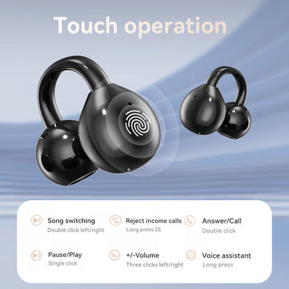 🎧Bone Conduction Wireless Bluetooth Ear Clip Earphones with Touch Screen