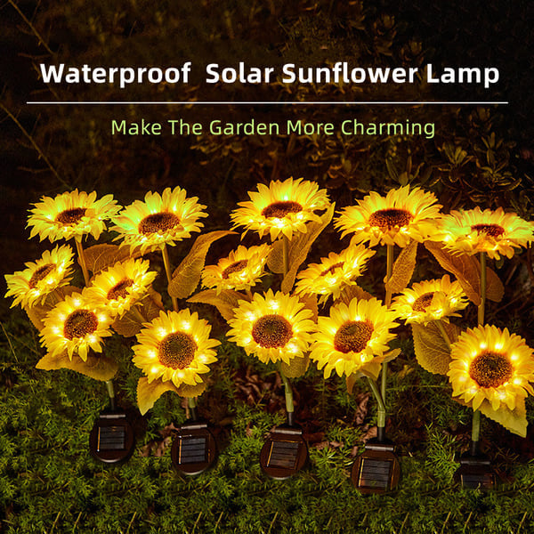 🌻 Realistic & Weatherproof | 2026 Hot Sale Solar Sunflower | IP65 Outdoor Decor