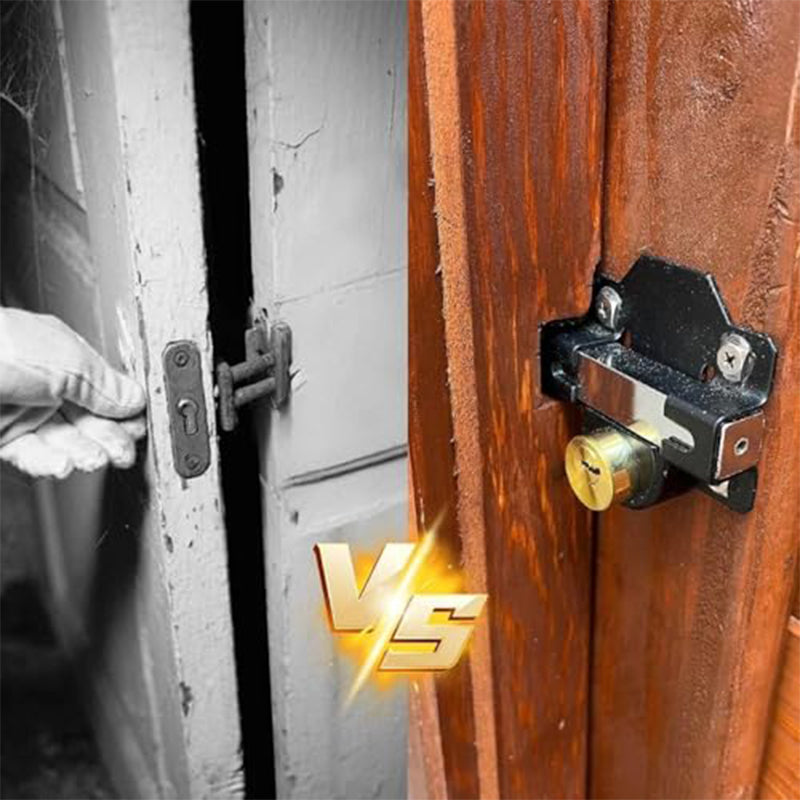 Heavy-Duty Long Throw Gate Lock – Dual-Sided Key, 5 Keys Included