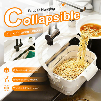 🍅Collapsible Faucet-Hanging Sink Strainer Basket