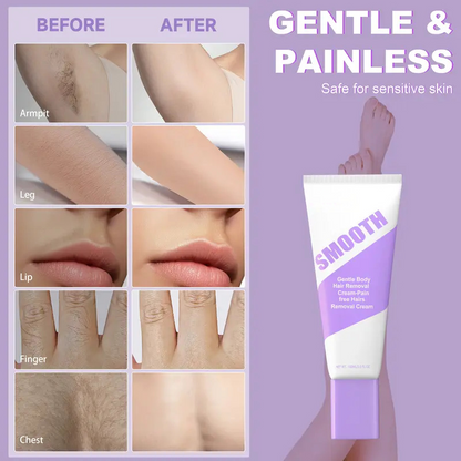Gentle Herbal Hair Removal Cream for Smooth Skin