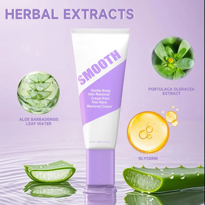 Gentle Herbal Hair Removal Cream for Smooth Skin
