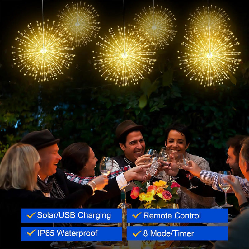🎇Solar Firework String Lights for Yard & Parties