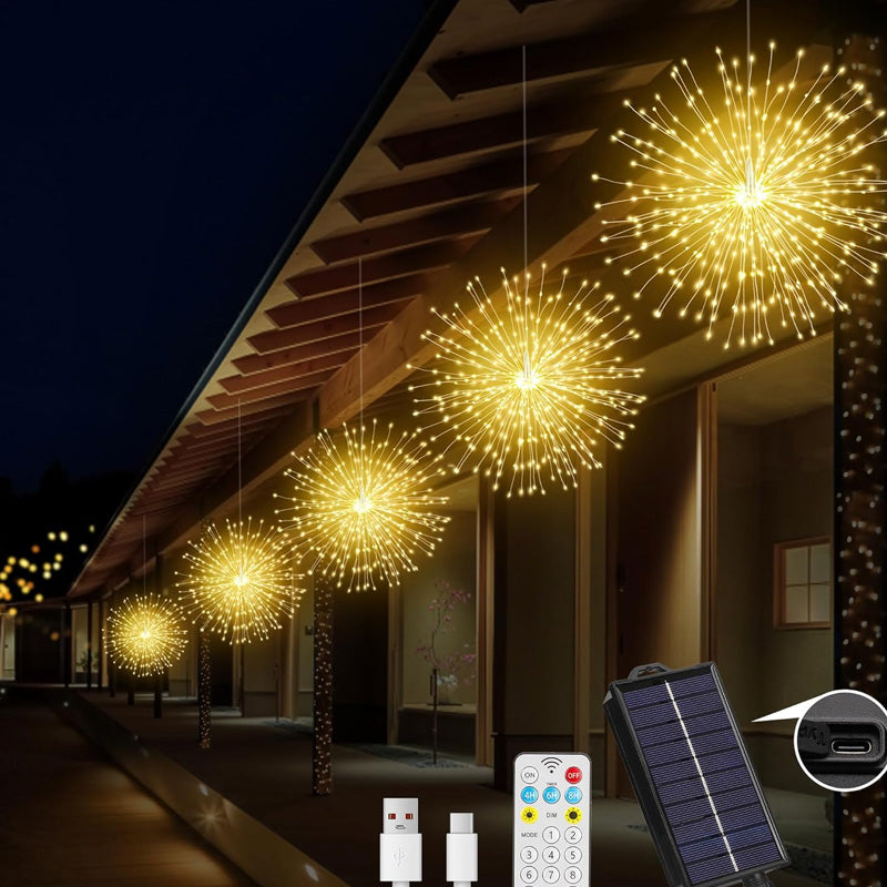 🎇Solar Firework String Lights for Yard & Parties