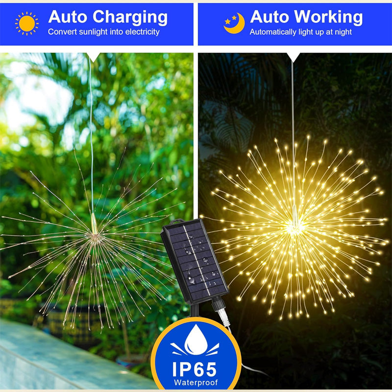 🎇Solar Firework String Lights for Yard & Parties