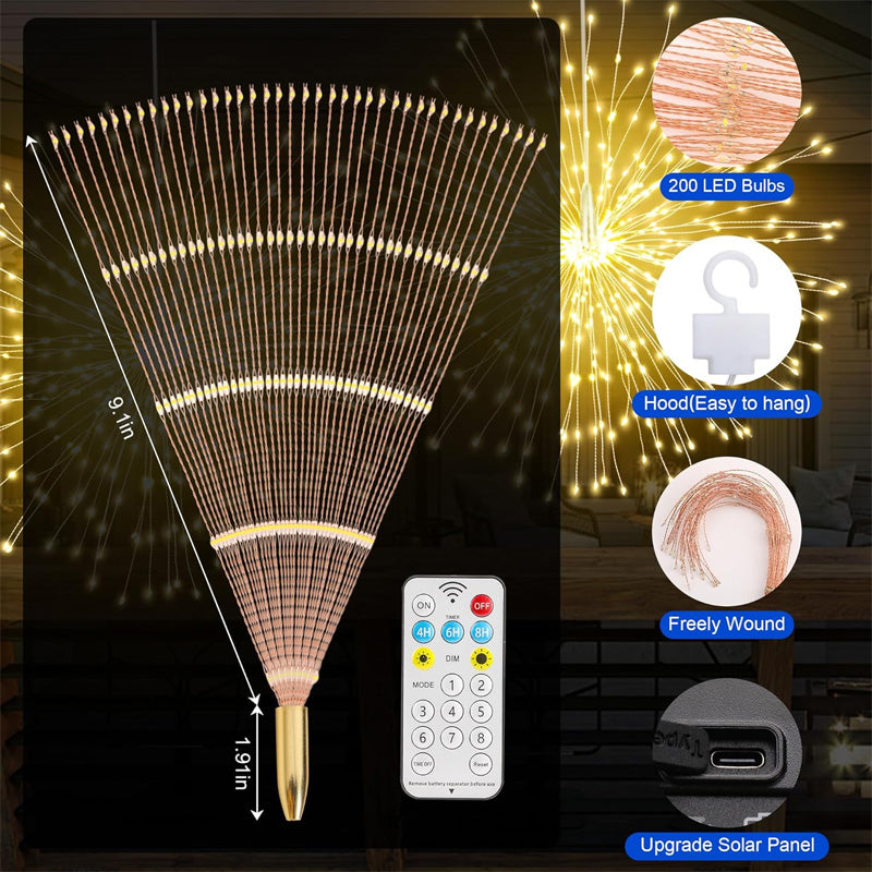 🎇Solar Firework String Lights for Yard & Parties