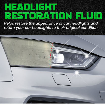 🚗【Headlight Crystal Restorer】— One swipe, and yellowed lenses become crystal clear. Old becomes new, and your headlights shine like brand new! ✨🔦