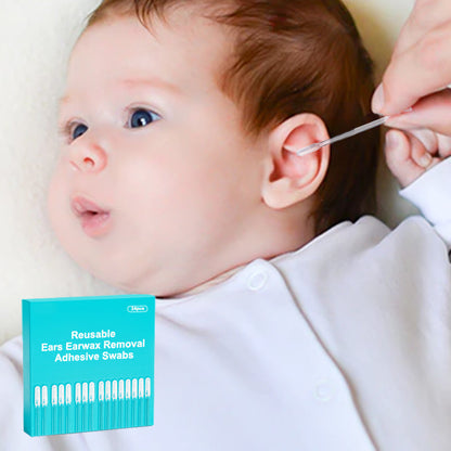 💞HOT SALE👂🏻Reusable Earwax Removal Adhesive Swabs