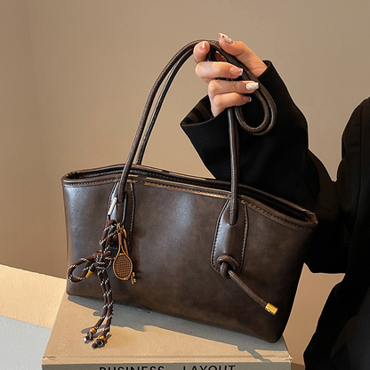 Women's Vintage PU Leather Shoulder Bag