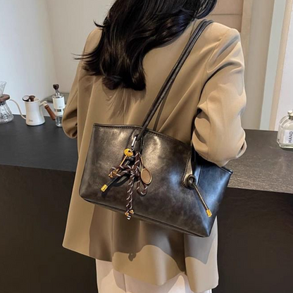 Women's Vintage PU Leather Shoulder Bag