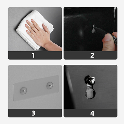 Toilet paper holder with shelf and storage compartment – drill-free installation