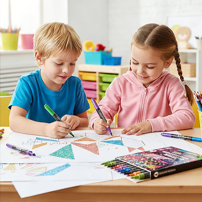 Glitter Brush Markers – dual-tip design, shimmering ink makes cards & crafts sparkle