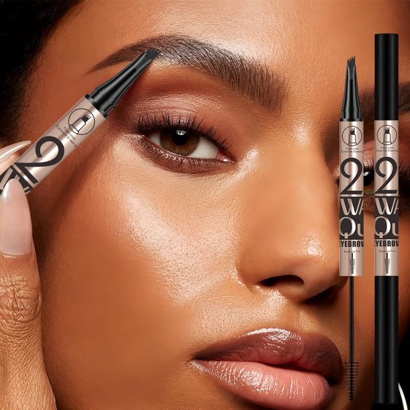 ✨Buy 1 Get 1 Free✨2-in-1 Waterproof Eyebrow Pencil with Gel