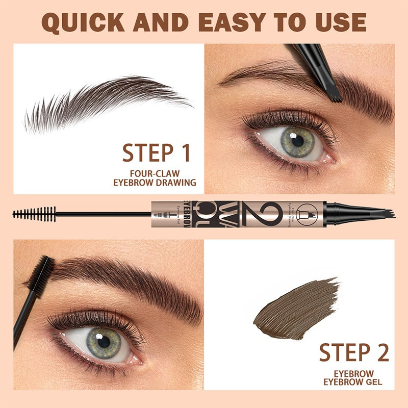 ✨Buy 1 Get 1 Free✨2-in-1 Waterproof Eyebrow Pencil with Gel
