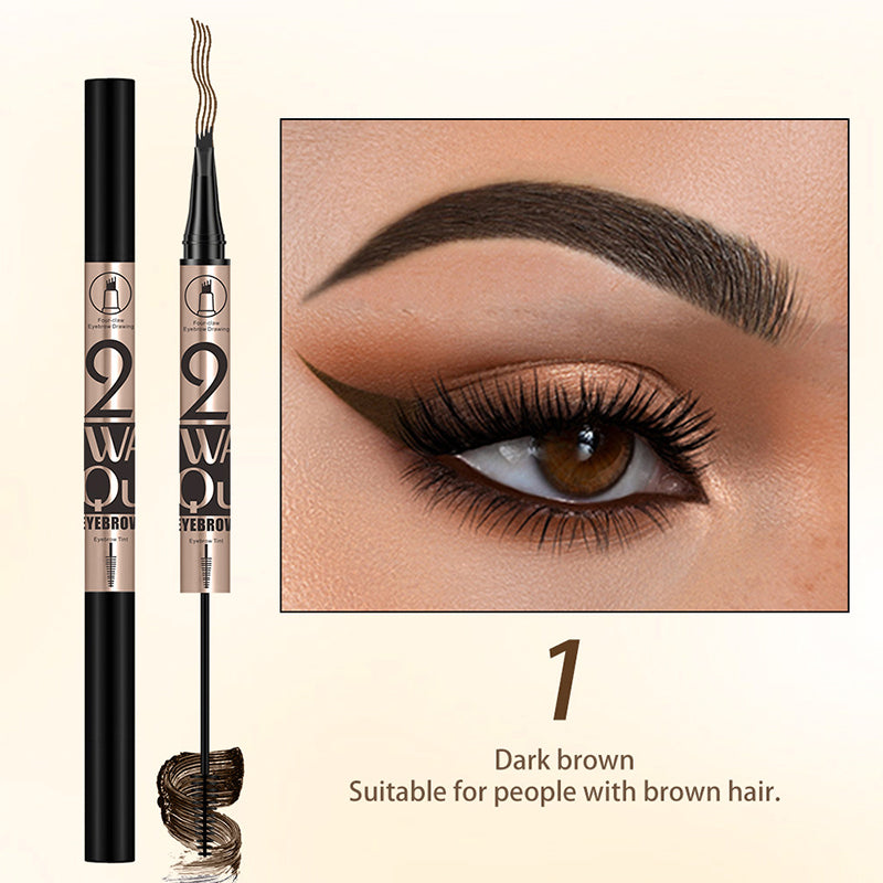 ✨Buy 1 Get 1 Free✨2-in-1 Waterproof Eyebrow Pencil with Gel