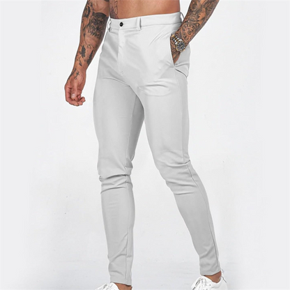 Men's Casual Slim-Fit Stretch Tapered Pants