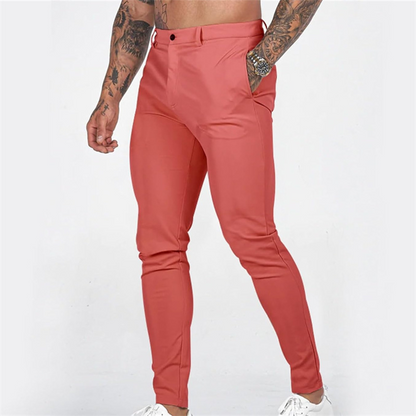 Men's Casual Slim-Fit Stretch Tapered Pants