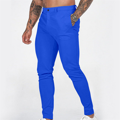 Men's Casual Slim-Fit Stretch Tapered Pants