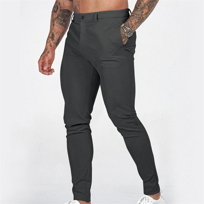 Men's Casual Slim-Fit Stretch Tapered Pants