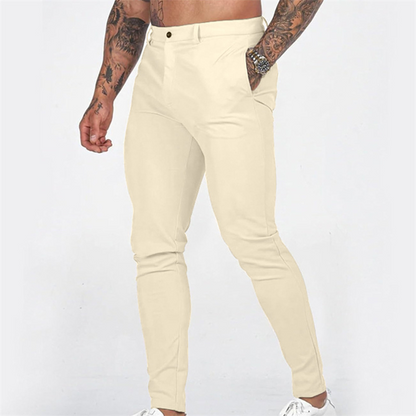 Men's Casual Slim-Fit Stretch Tapered Pants