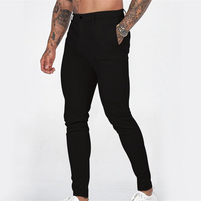 Men's Casual Slim-Fit Stretch Tapered Pants