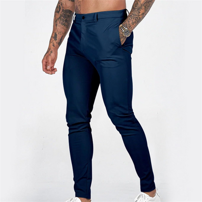 Men's Casual Slim-Fit Stretch Tapered Pants