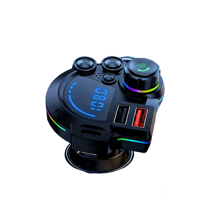 📻 🚗 Universal Dual-Port Car FM Bluetooth Transmitter – Wireless Music, Hands-Free Calling & Dual USB Charger
