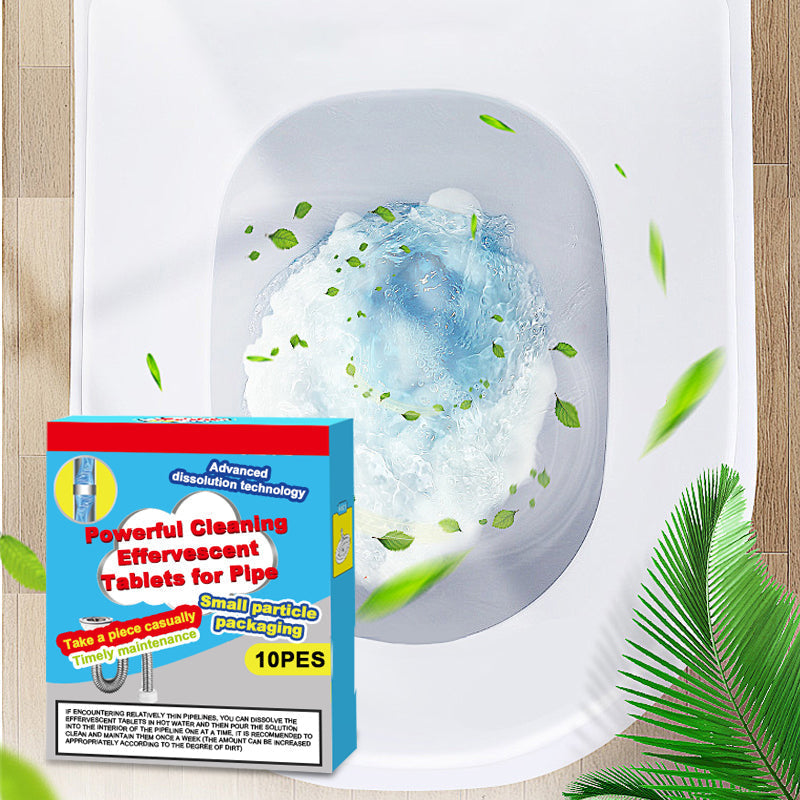 💦✨Powerful Cleaning Effervescent Tablets for Pipe, Fast Dissolve Hair Grease Clogs