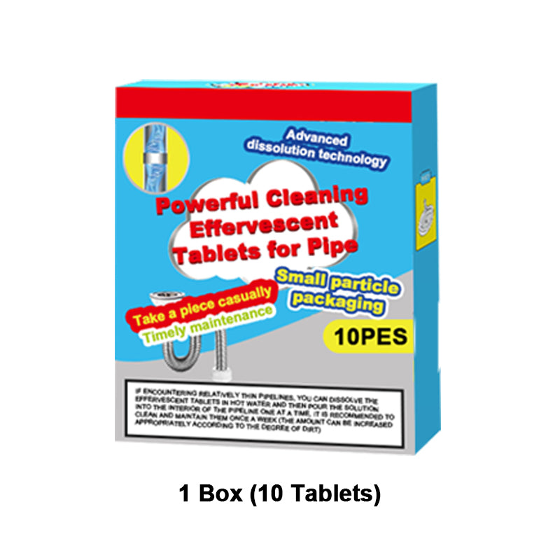 💦✨Powerful Cleaning Effervescent Tablets for Pipe, Fast Dissolve Hair Grease Clogs