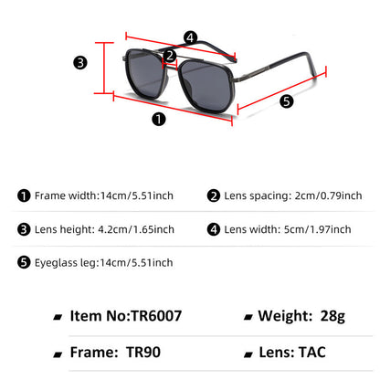 😎Unisex Polarized UV400 Vintage Vacation Modern High Quality Square Sunglasses