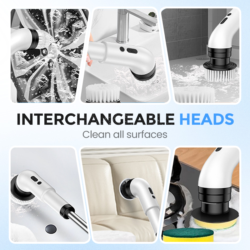 🔥Multifunctional Electric Extendable Cleaning Brush