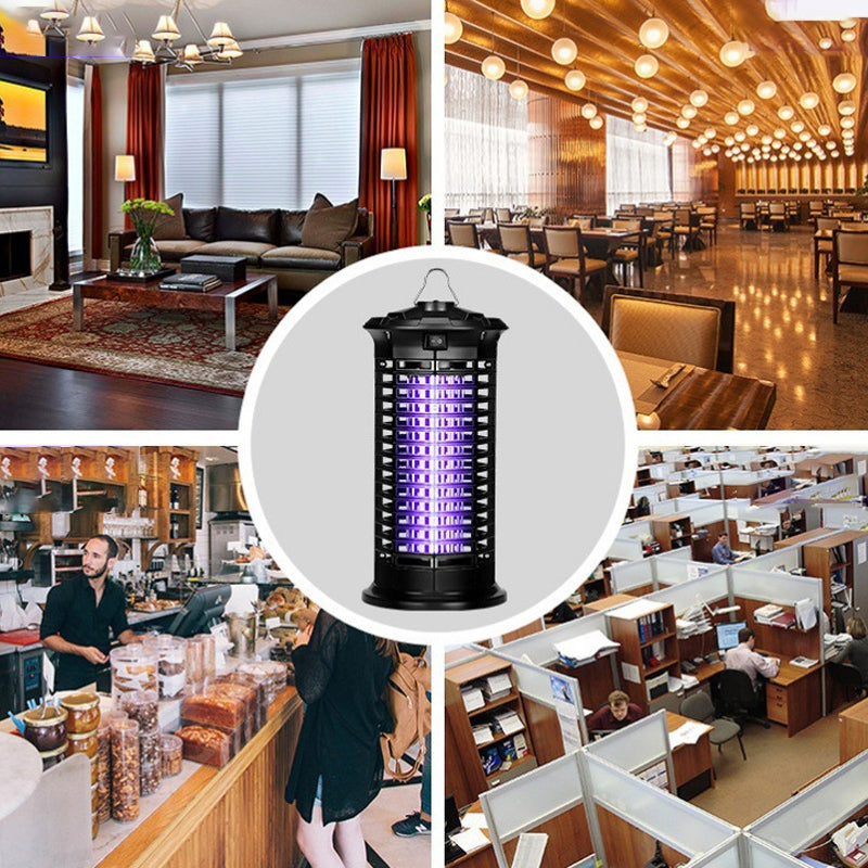 🏠High-Efficiency Electric Bug Zapper Lamp – Powerful UV Light, Safe for Indoor & Outdoor Use
