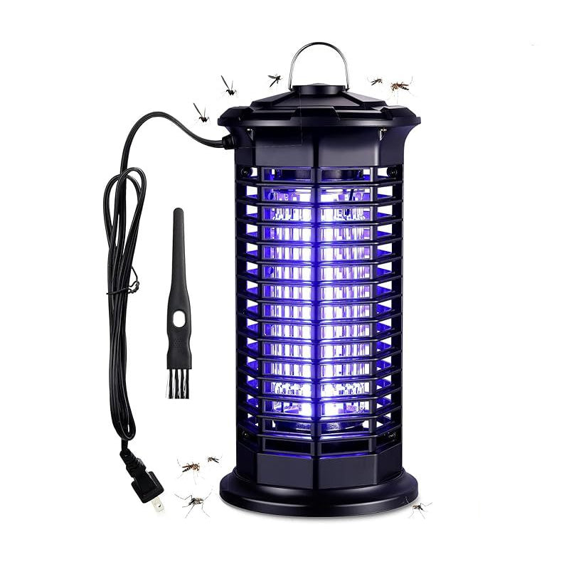 🏠High-Efficiency Electric Bug Zapper Lamp – Powerful UV Light, Safe for Indoor & Outdoor Use