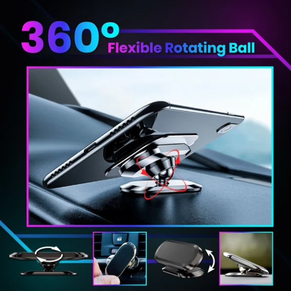 Ultra-strong magnetic flexible car phone holder