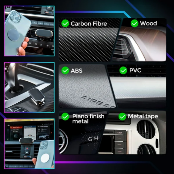 Ultra-strong magnetic flexible car phone holder