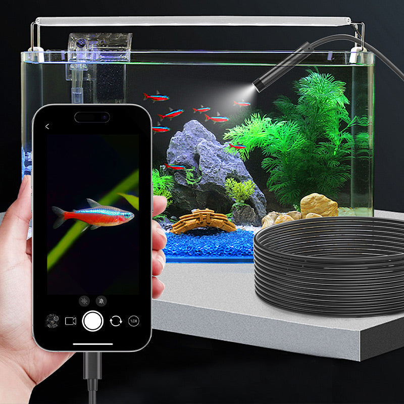 Waterproof Borescope Camera with Adjustable Light
